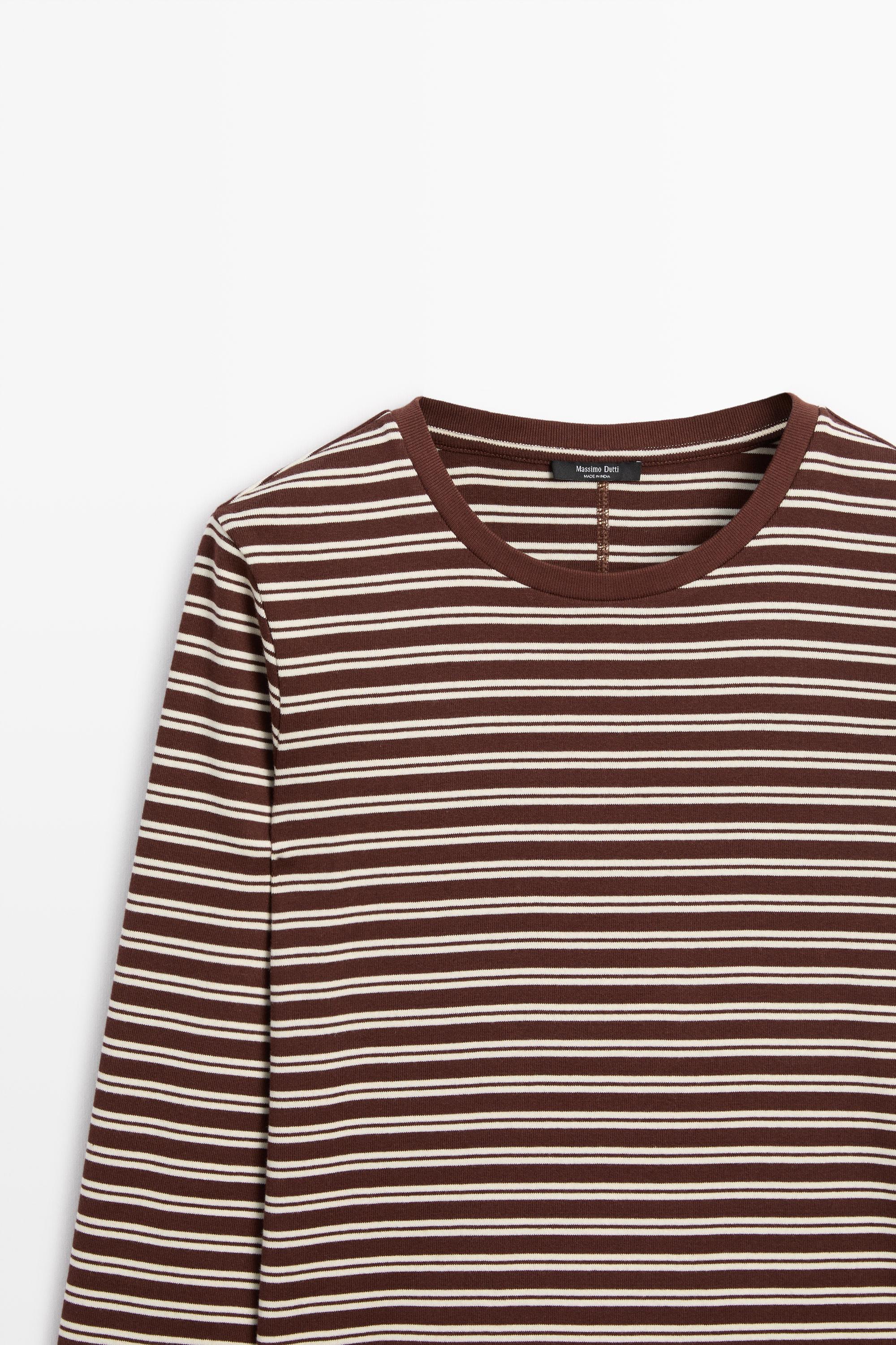 100% cotton striped T-shirt